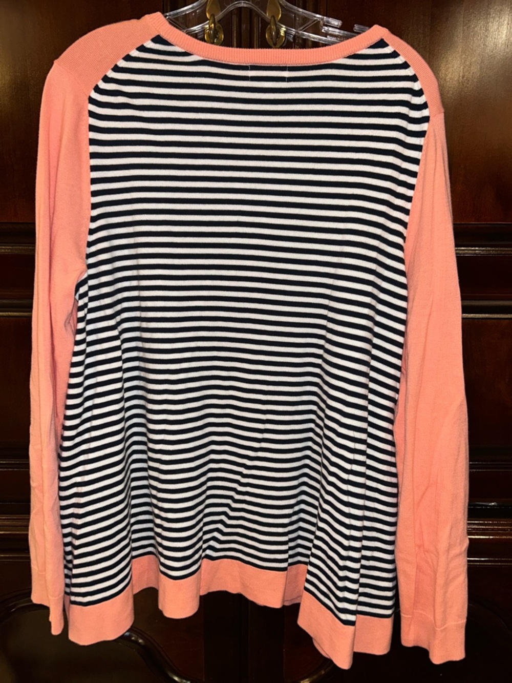 Crown & Ivy Coral Whale Sweater, Size 1X - Picture 2 of 2